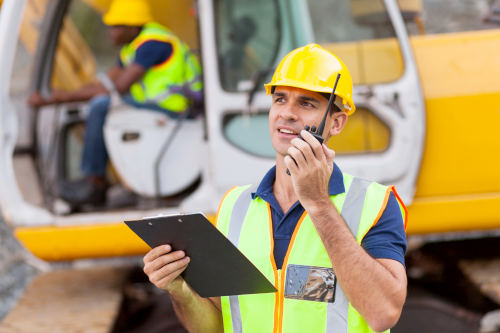 Construction two-way radio